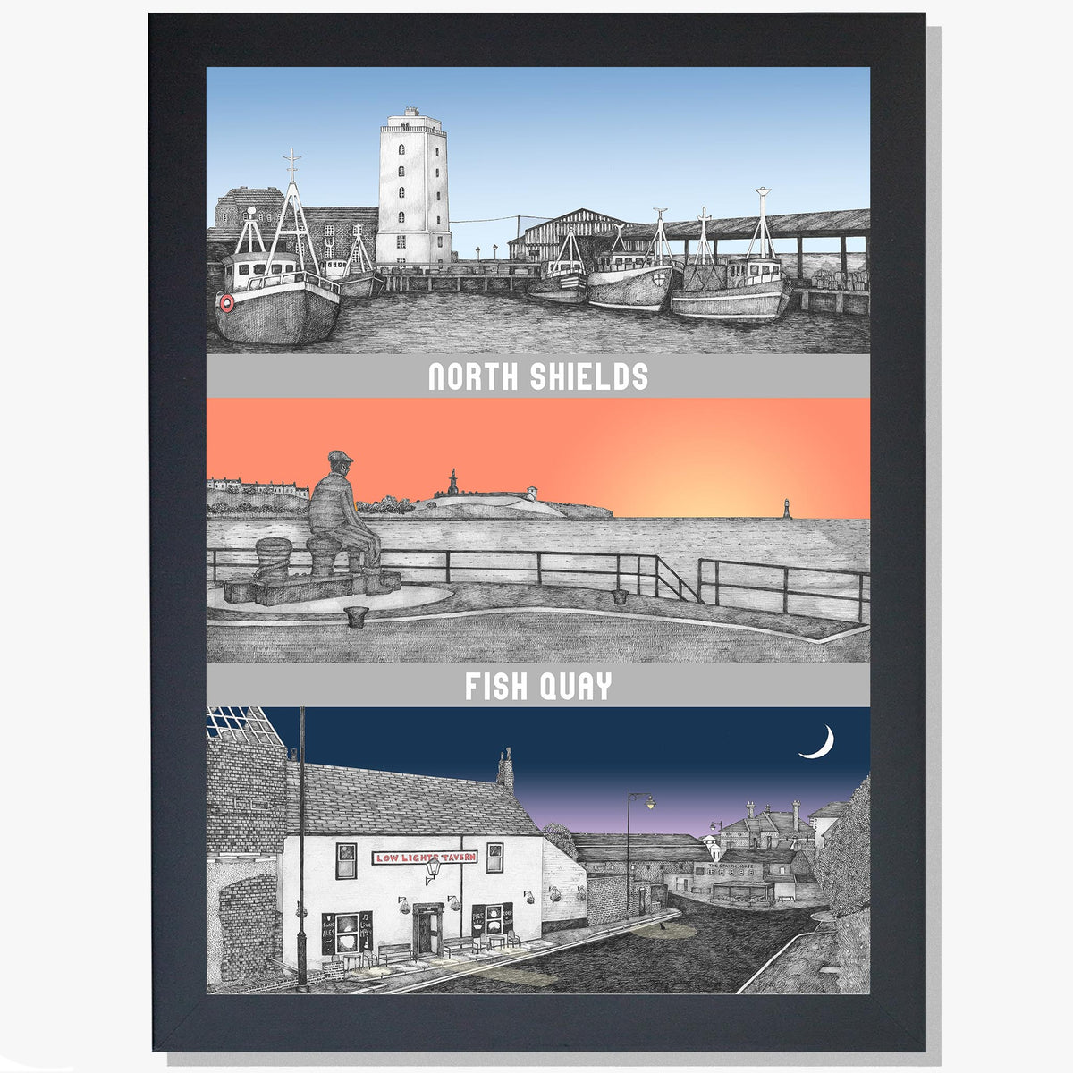 North Shields Fish Quay Print Ben Holland Art